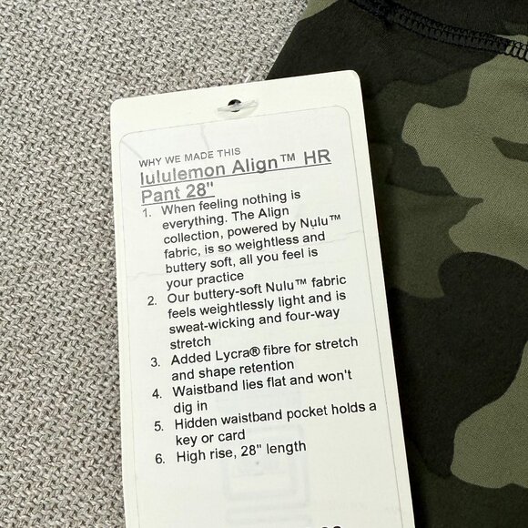 lululemon align high rise pants 28" - Picture 3 of 4